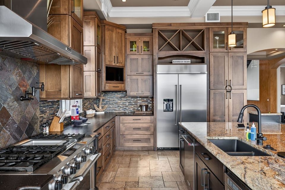 The kitchen is a dream for creating those special meals with loved ones