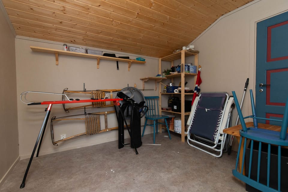 Dedicated storage space for skis, winter gearor anything you need