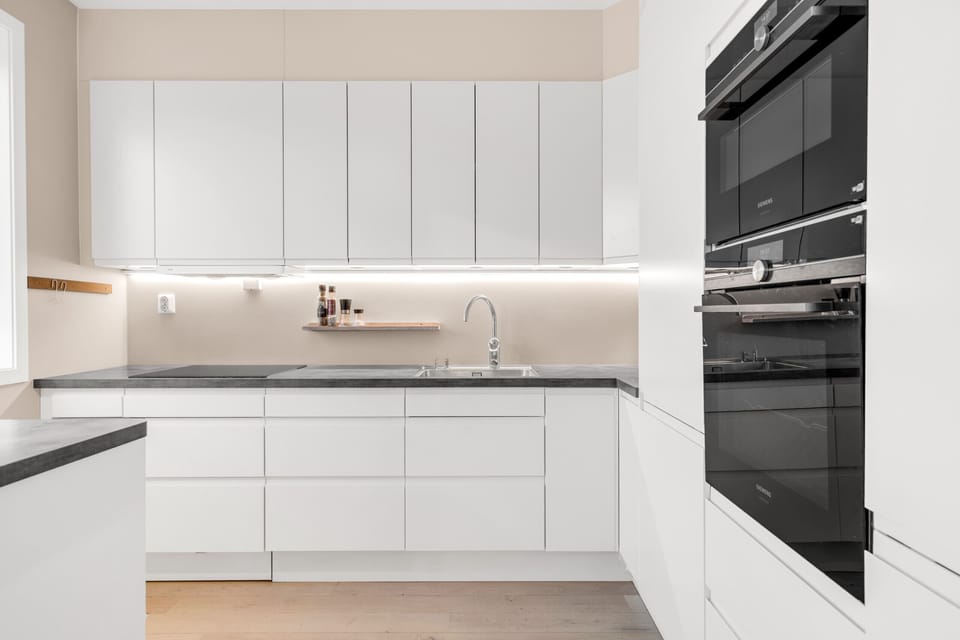 Modern kitchen with all appliances