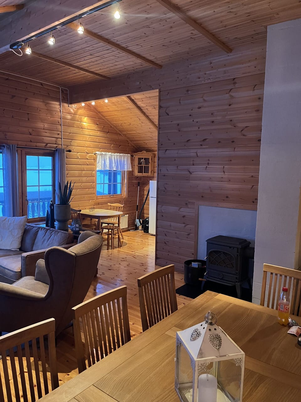The cabin has a fireplace, firewood is not included