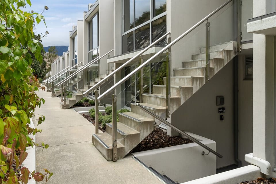 Entrance at the rear of the property