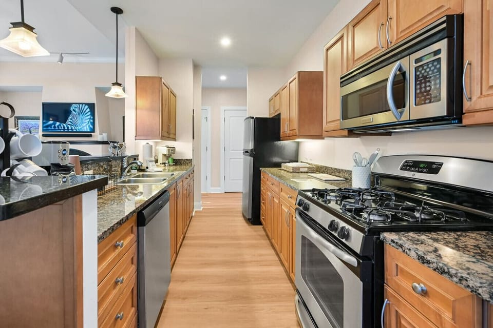 Fully equipped for real cooking — or a slow morning coffee before the Estate opens
