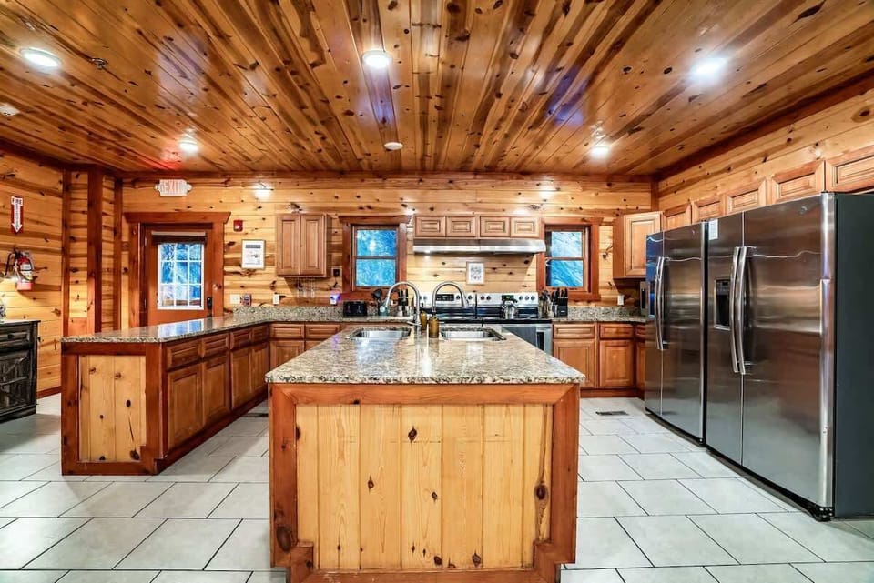 Open-concept kitchen with plenty of prep space
