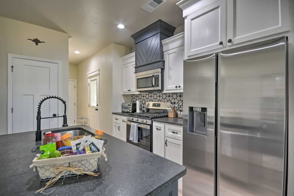 Kitchen | Center Island Sink | Refrigerator Access & Pantry Door