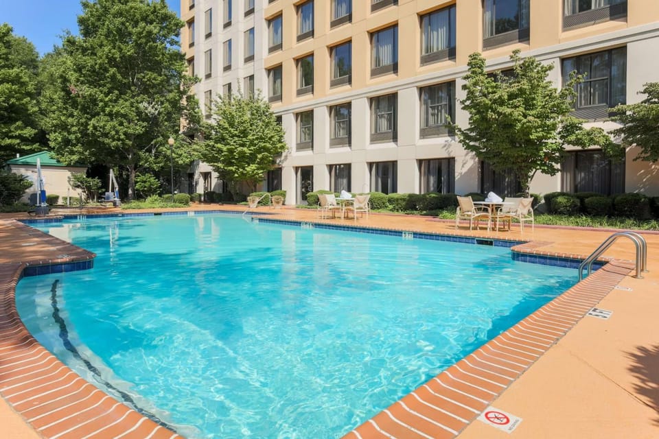Dive into sparkling sunshine and unwind poolside all afternoon.