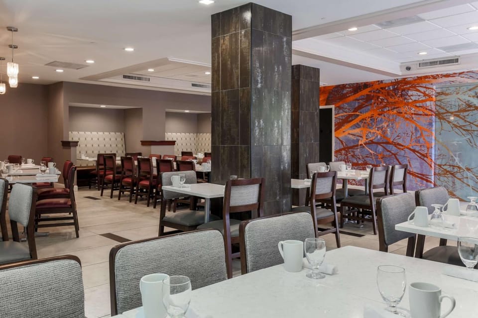Start mornings with a relaxed breakfast in the bright dining room.