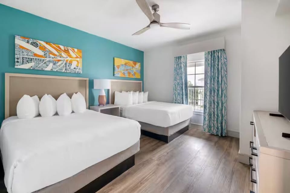 Settle in with two plush beds and airy natural light.