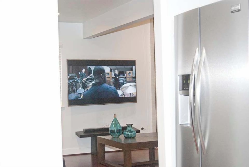 Watch TV from the kitchen
