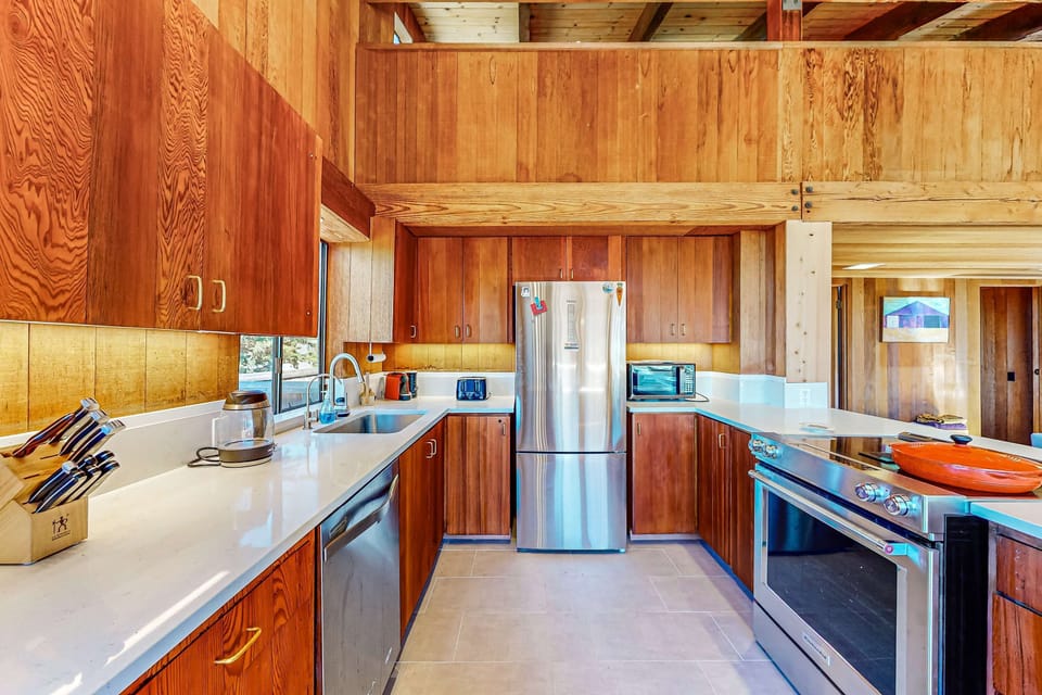 Cook up your favorite meals in this well-equipped kitchen, designed for both functionality and style.