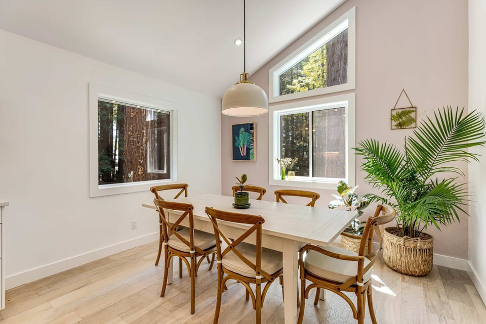 Gather around the elegant dining table, where every meal becomes a cherished moment shared with family and friends.