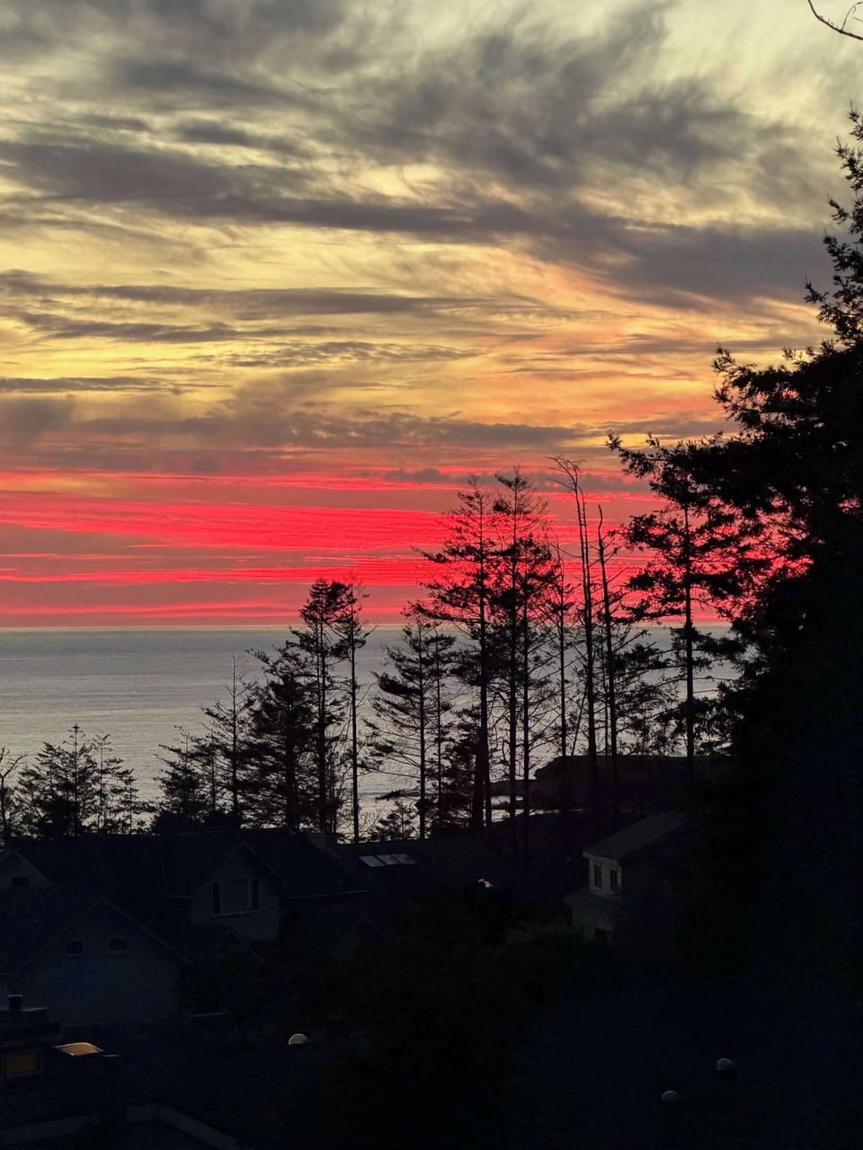 Take in vibrant sunsets from your personal viewing deck.