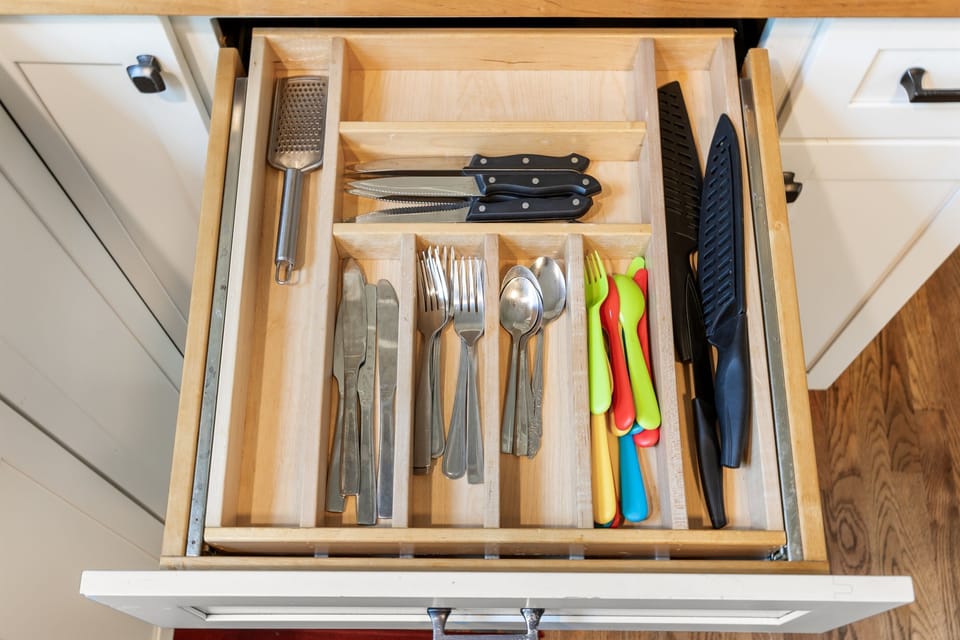 Silverware provided