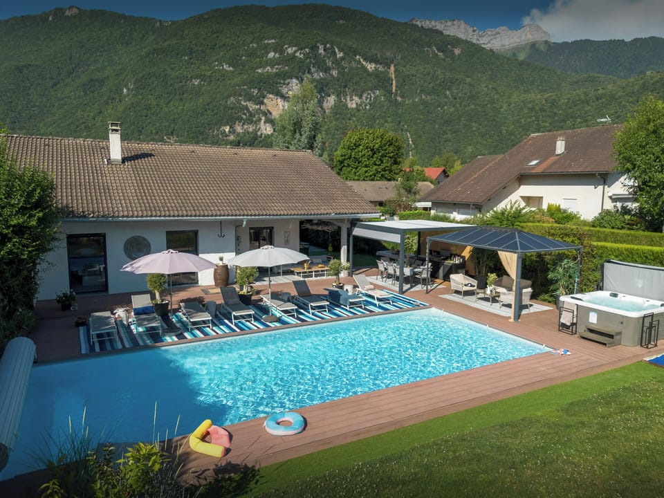 Summer exterior with pool