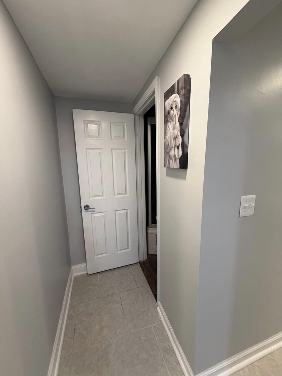 Door to the bathroom 