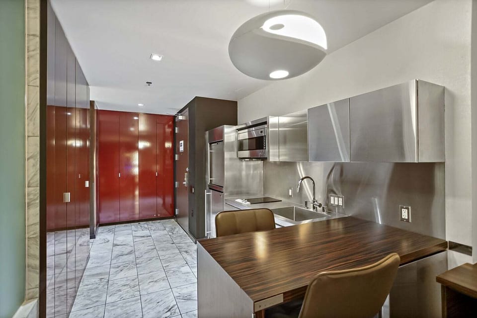 Stainless Steel Kitchenette Area
