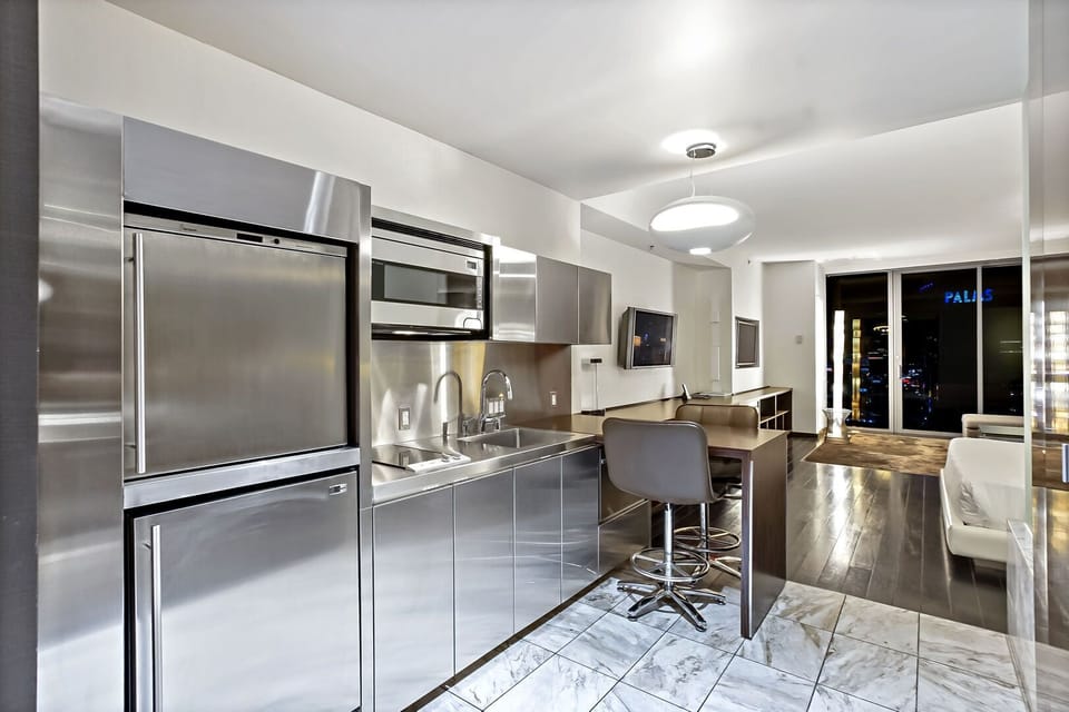 Stainless Steel Kitchenette Area