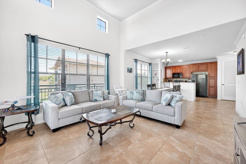 Condo filled with natural sunlight, creating a bright and airy atmosphere.