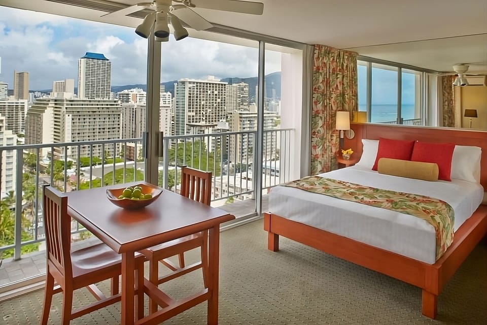 Wake up to ocean breezes and skyline views from bed