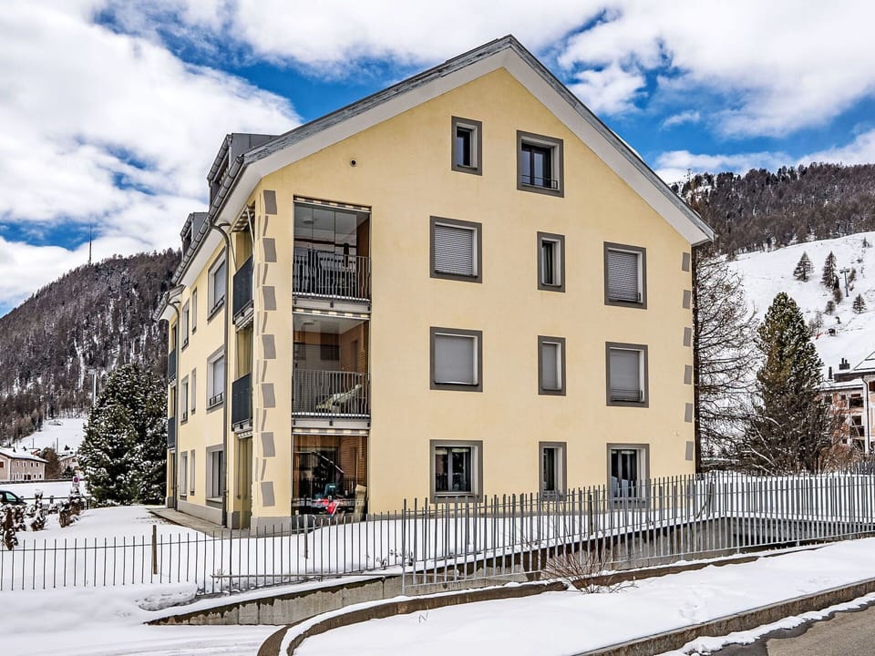Home, Winter, Snow, Freezing, Apartment, Glacial Landform, Mountain Village, Alps, Balcony