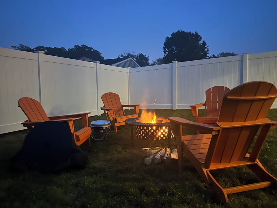Relax and connect under the stars around the firepit