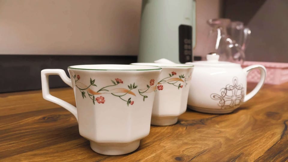Enjoy a quiet moment with a cup of tea, creating a calm and homely feel throughout the property.
