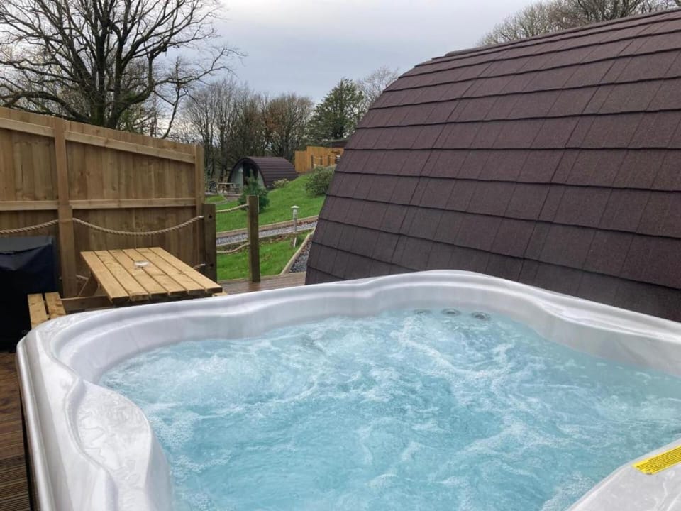 Woodland view from hot tub