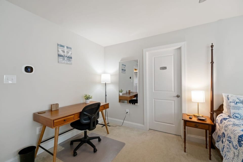 Bedroom 2 | Dedicated Workspace | Desk & Side Mirror