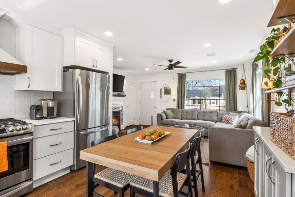 A bright, airy kitchen that flows effortlessly into the living area, creating a welcoming hub for everyday living.