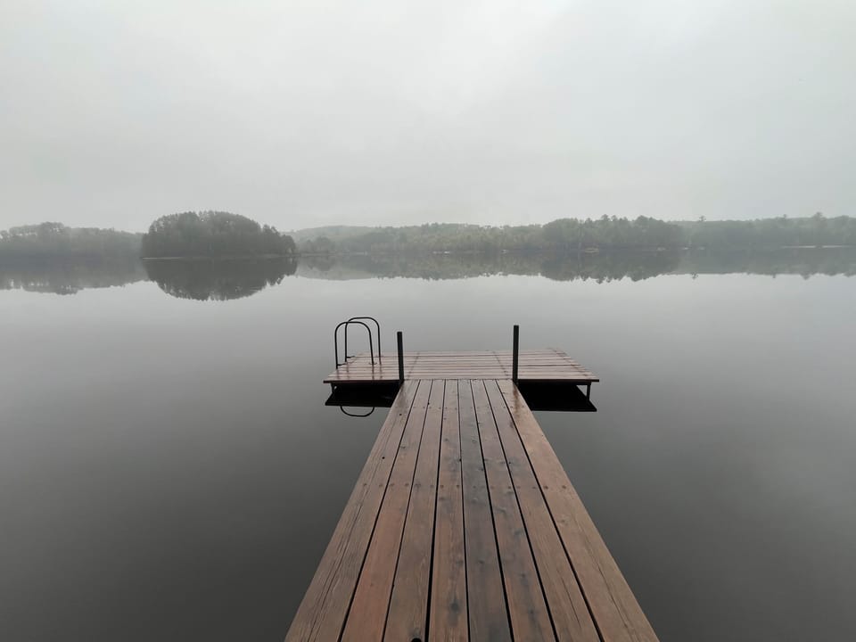 Lake view from our dock