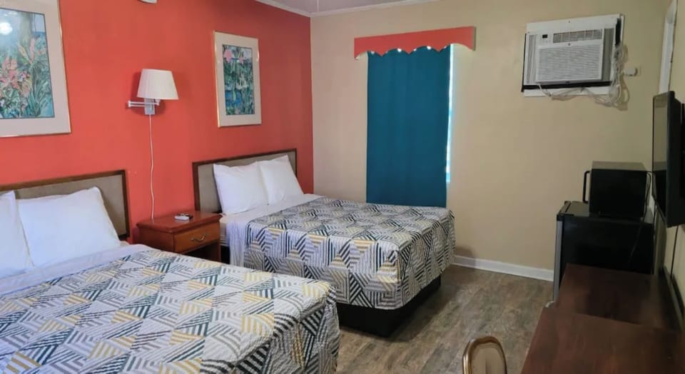 Stretch out comfortably across two beds after a long day