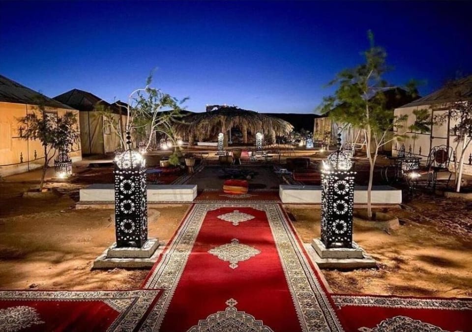 Outdoor banquet area