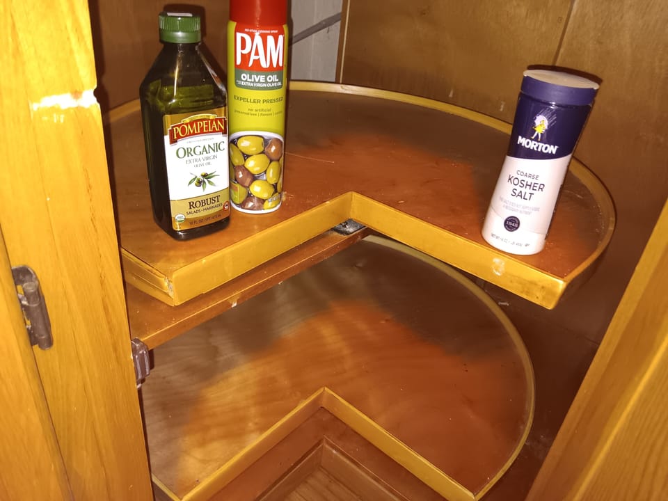 area for food storage