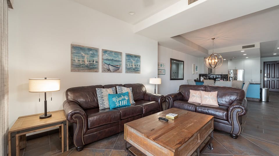 The living room.