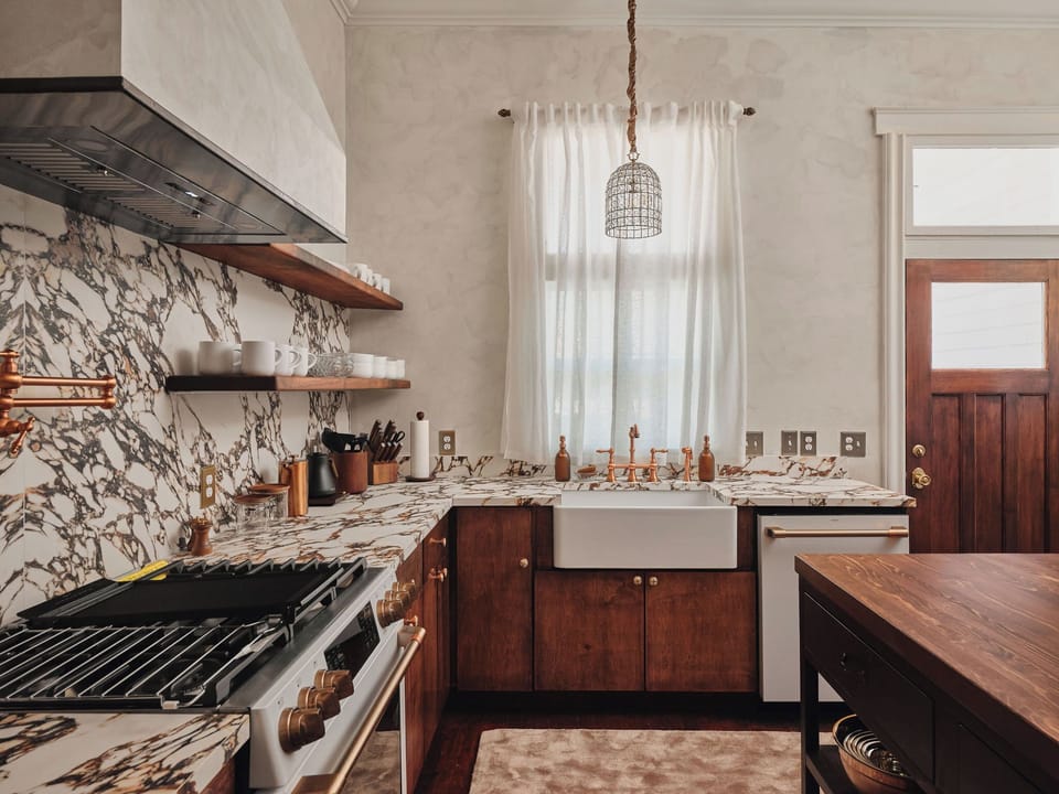 Fully outfitted with all the tools, electrics and appliances you'll need.