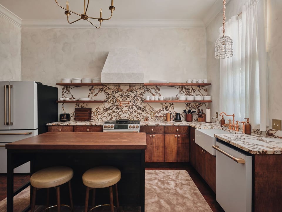 A Chef-ready kitchen with a full suite of GE Cafe-series appliances.