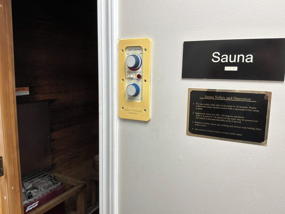 Sauna on 3rd floor