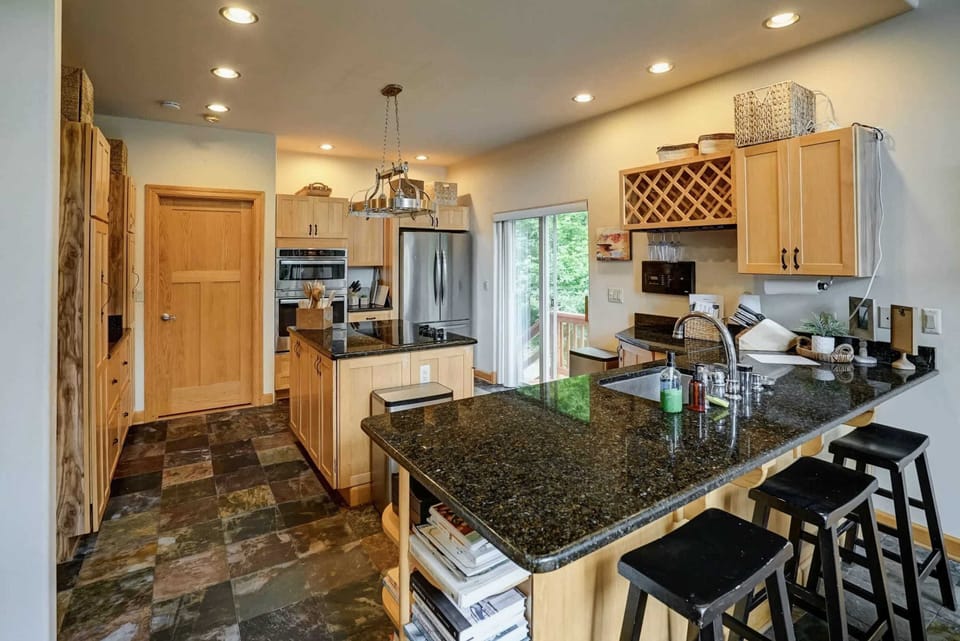 Stocked and Ready - A fully equipped kitchen makes it easy to cook for the whole crew without missing a beat.