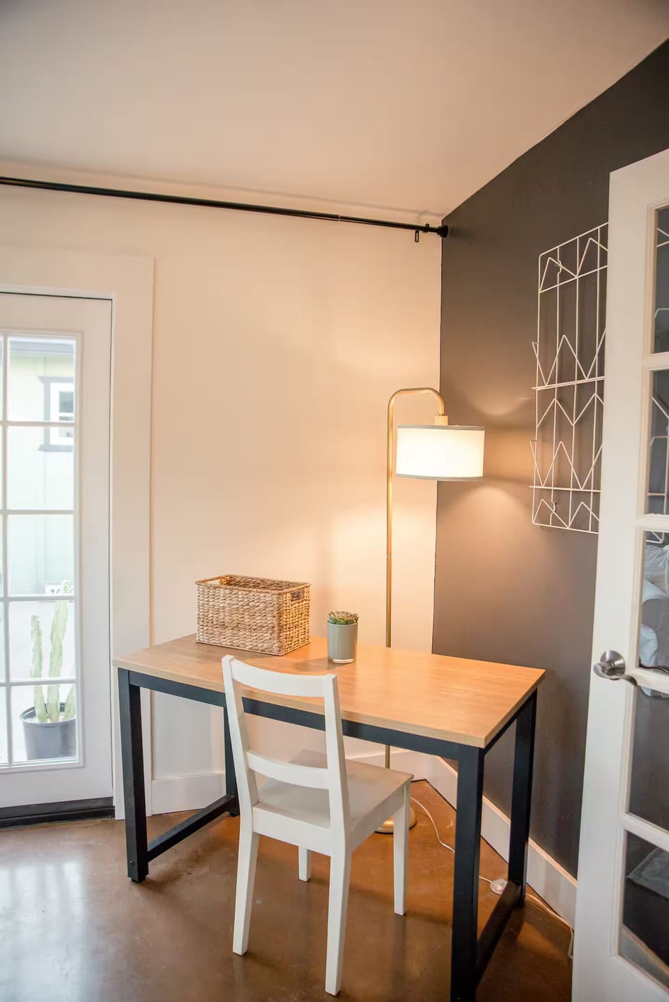 Work space- chair pads are available