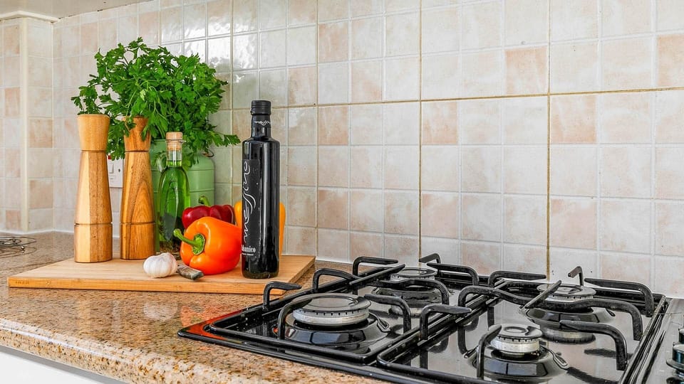 Villa Ammos Kitchen Area