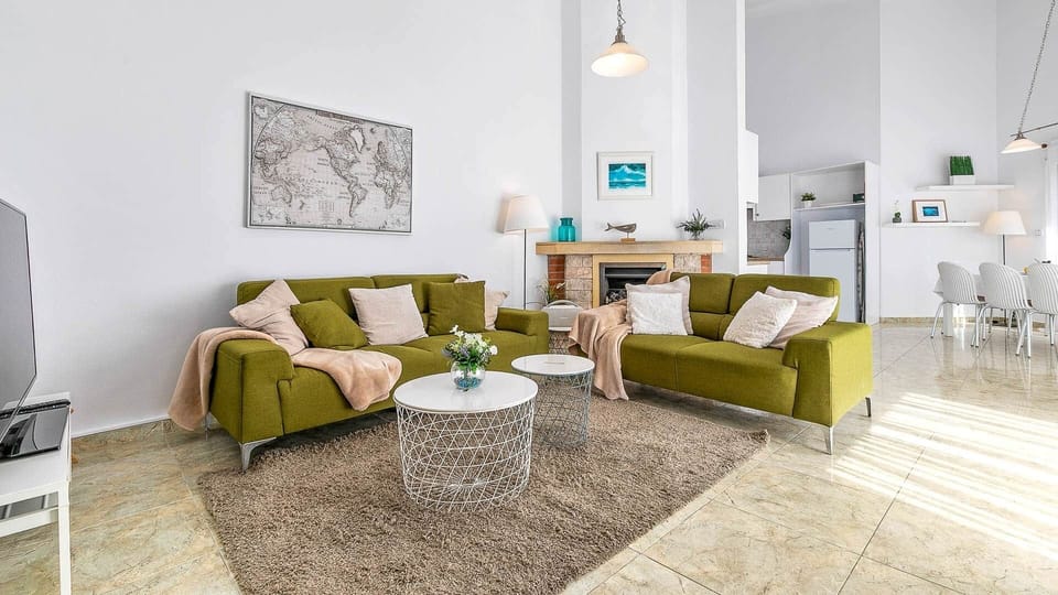 Villa Ammos Living Area