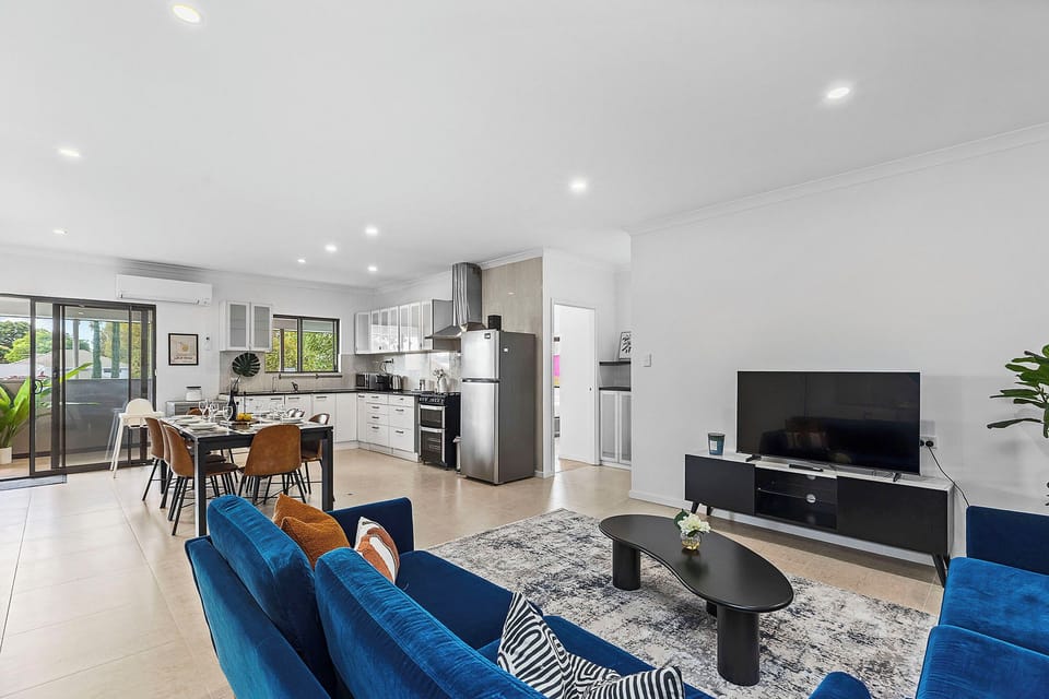 Experience seamless living in this airy, open-plan retreat.