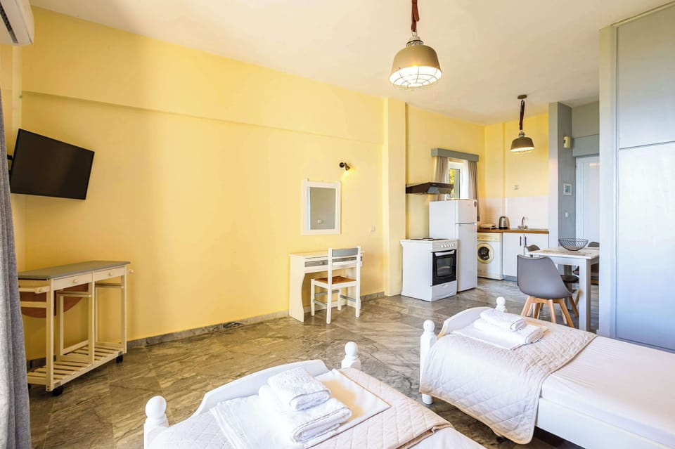 Open Studio Bedroom with Living and Dining Area