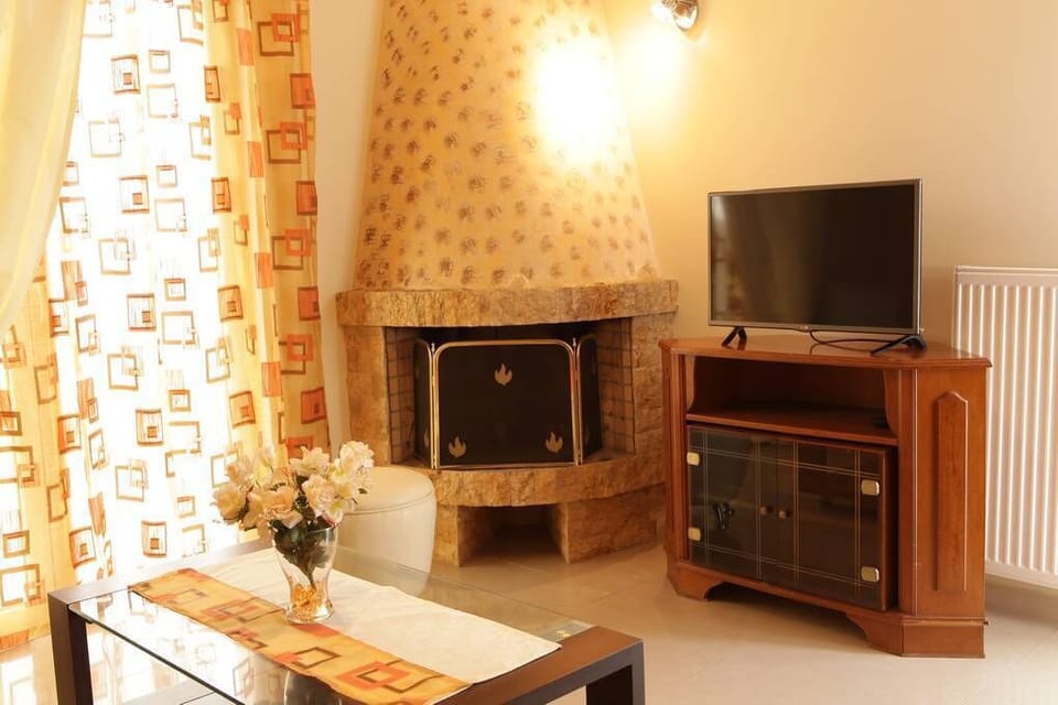 Cozy nights with the fireplace lit and comfort movies on the TV