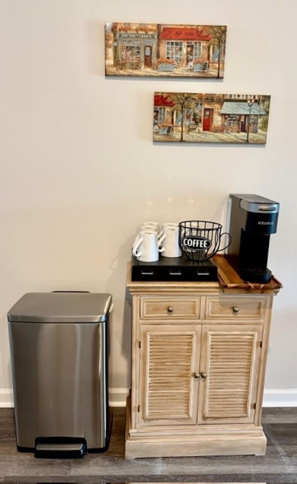 Coffee Bar - As you walk through the kitchen you will pass the Coffee Bar