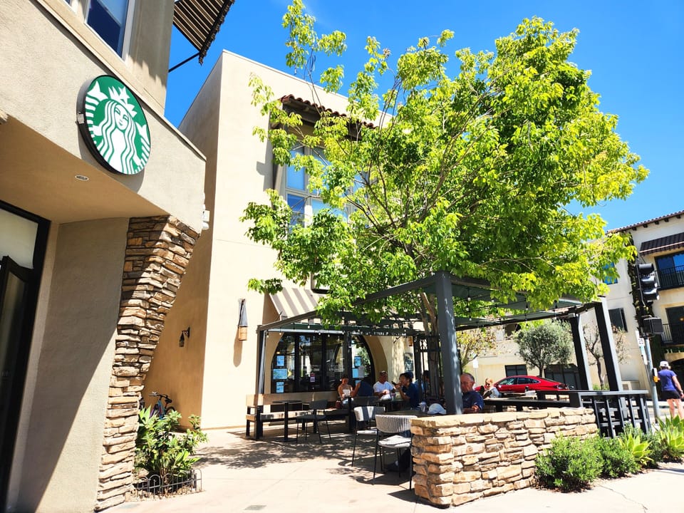 Starbucks patio