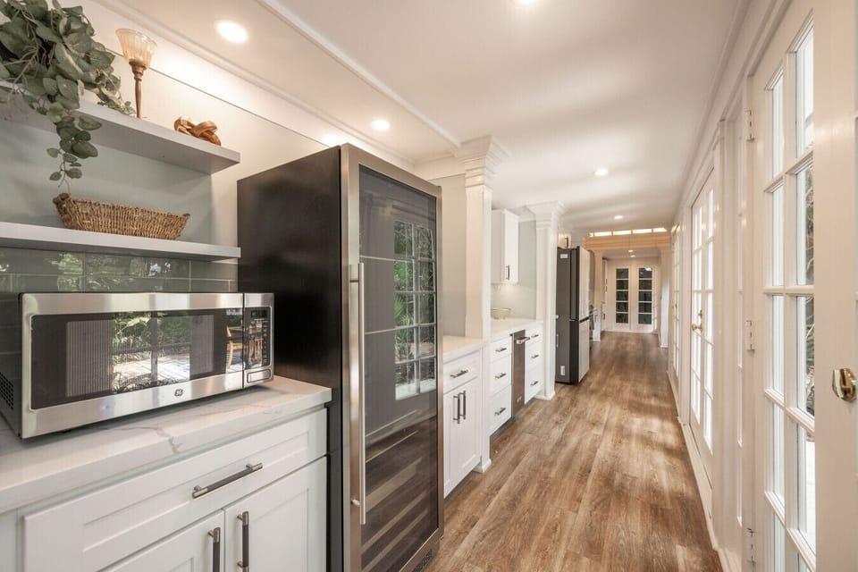 Kitchen with stainless appliances