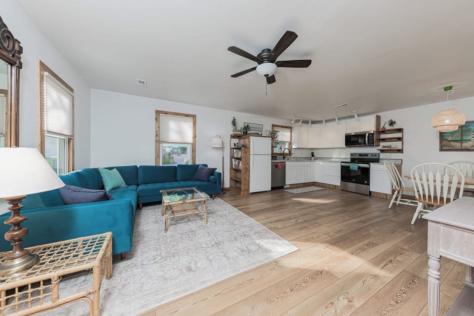 Open Floor Plan - Living Room + Kitchen 