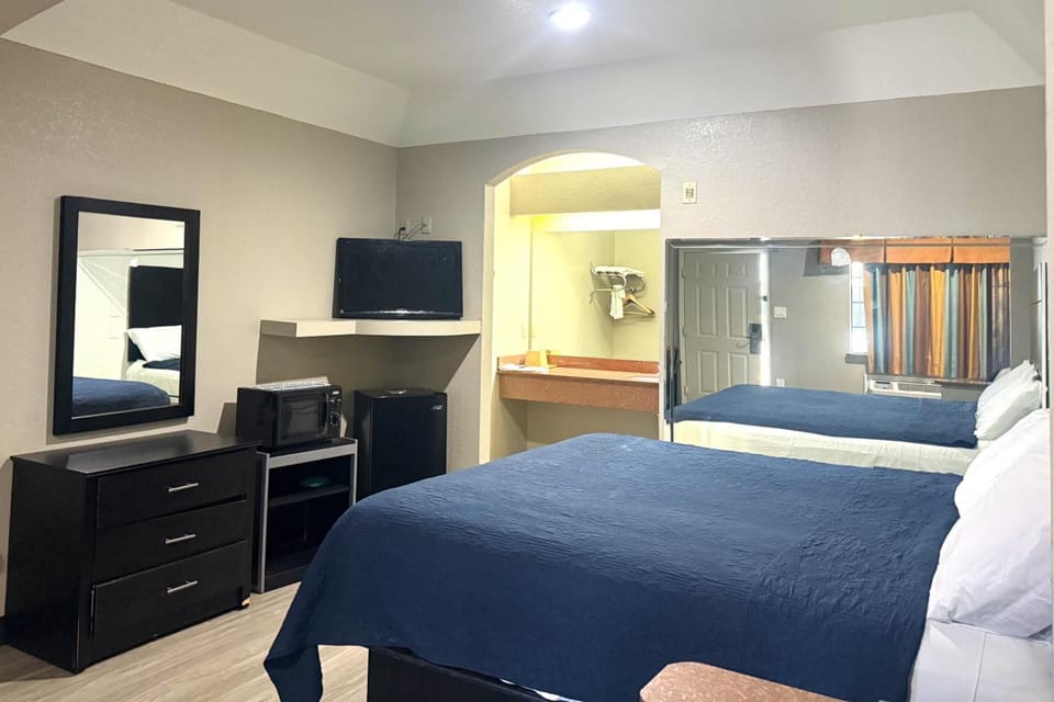 Sink into the plush king bed for deep, quiet sleep.