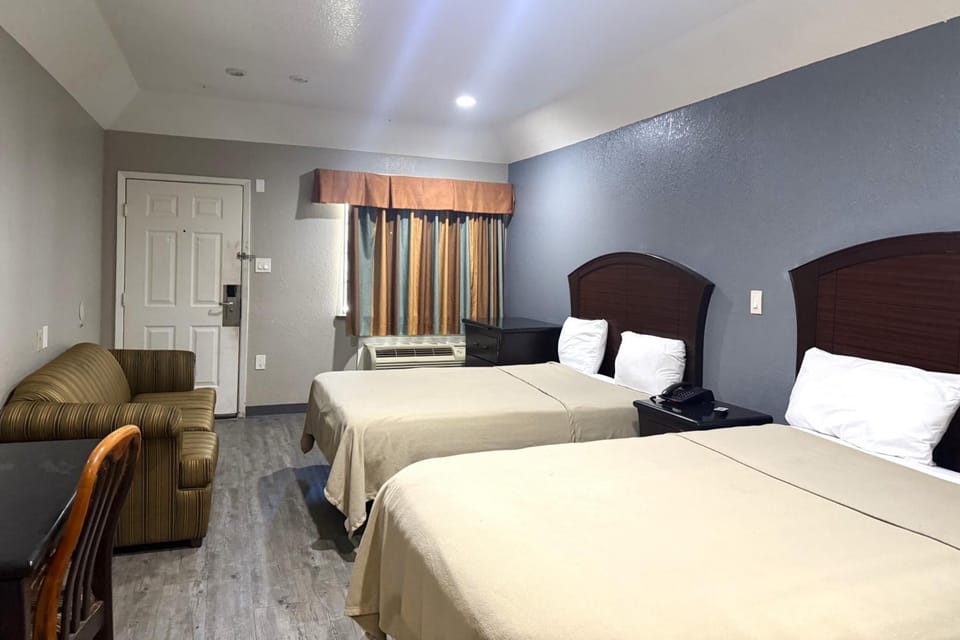 Spread out comfortably with two beds and roomy floor space.