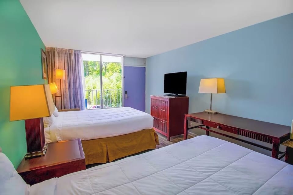 Wake up to fresh air steps from your private balcony.